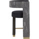 Adamina 36.25 inch Abbington Black / Hobbes Night Counter Stool